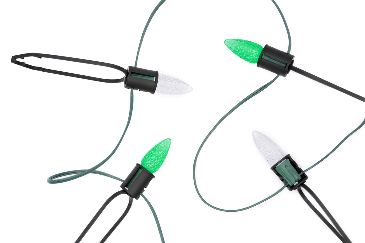 Ridgeline Stringer Kit - Green & Warm White Alternating - Per 10 Foot Section