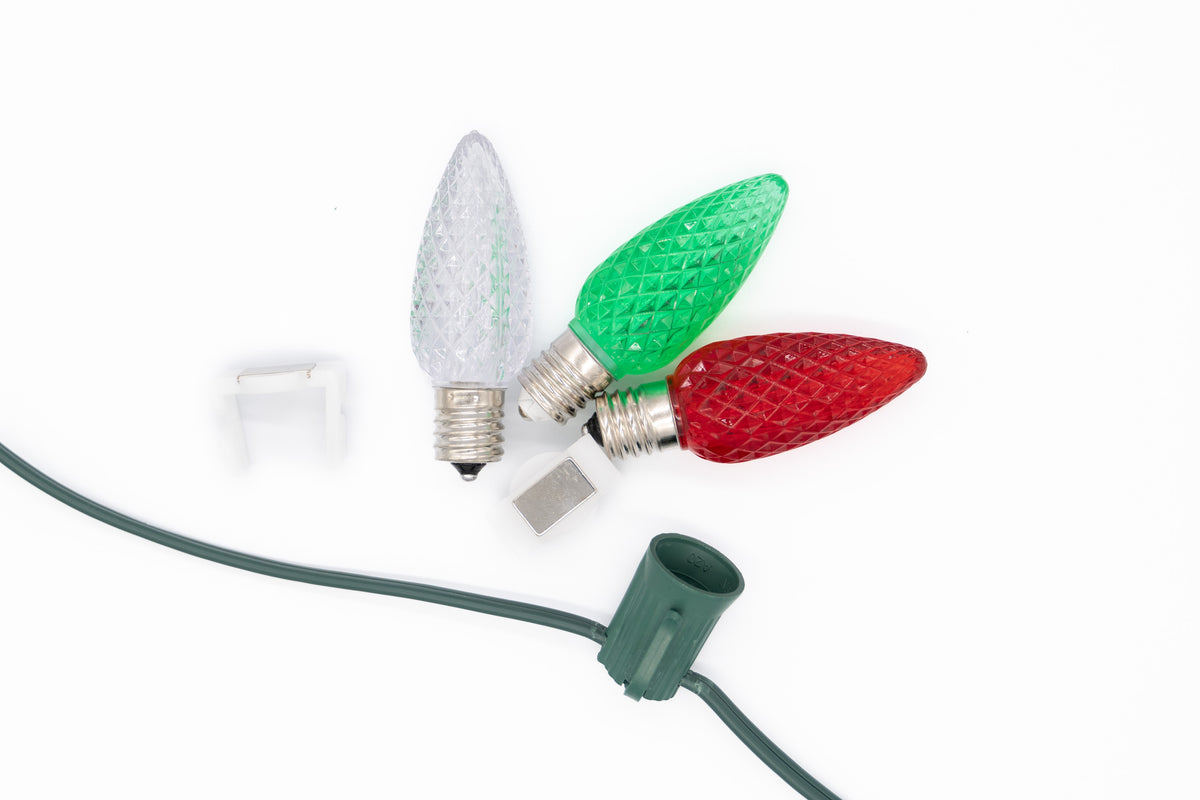 Metal Roof Stringer Kit - Red, Green & Cool White - Per 10 Foot Section