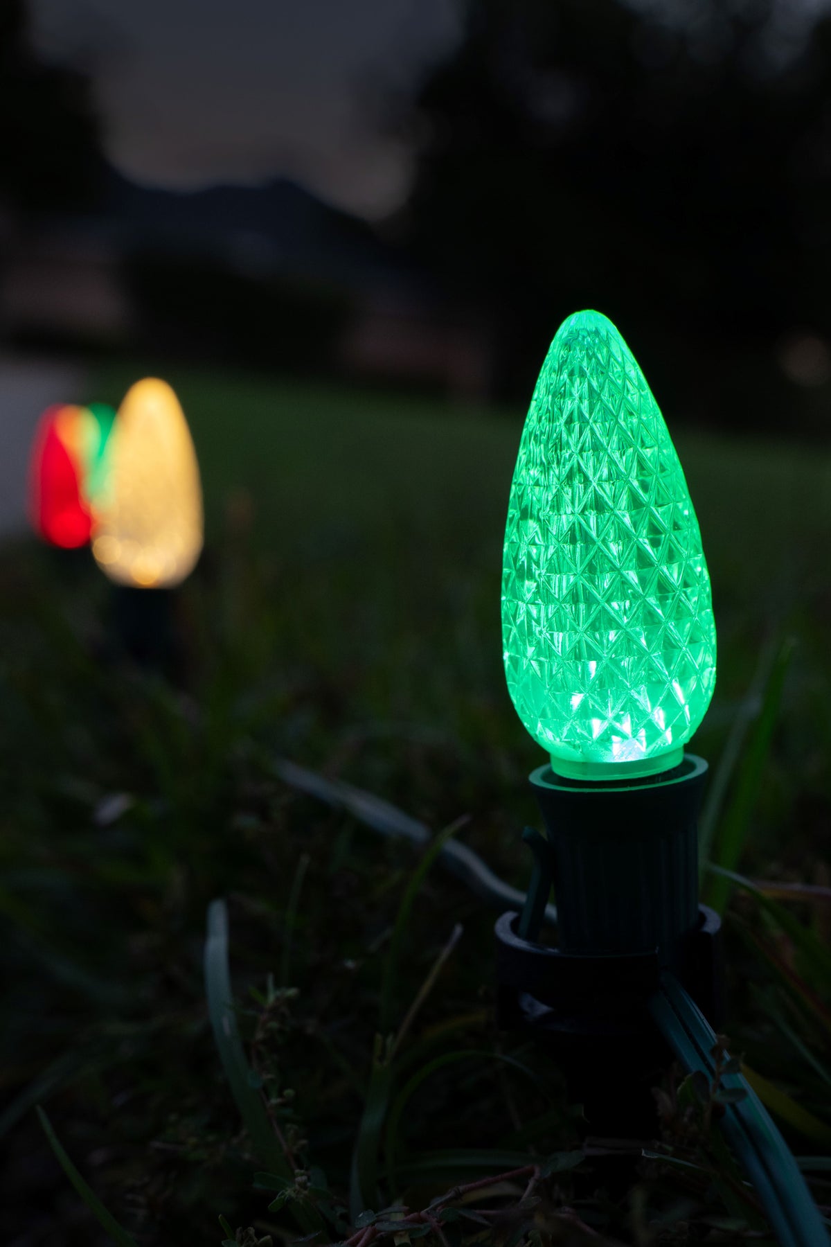 Ground Lights Stringer Kit - Red, Green & Warm White - Per 10 Foot Section