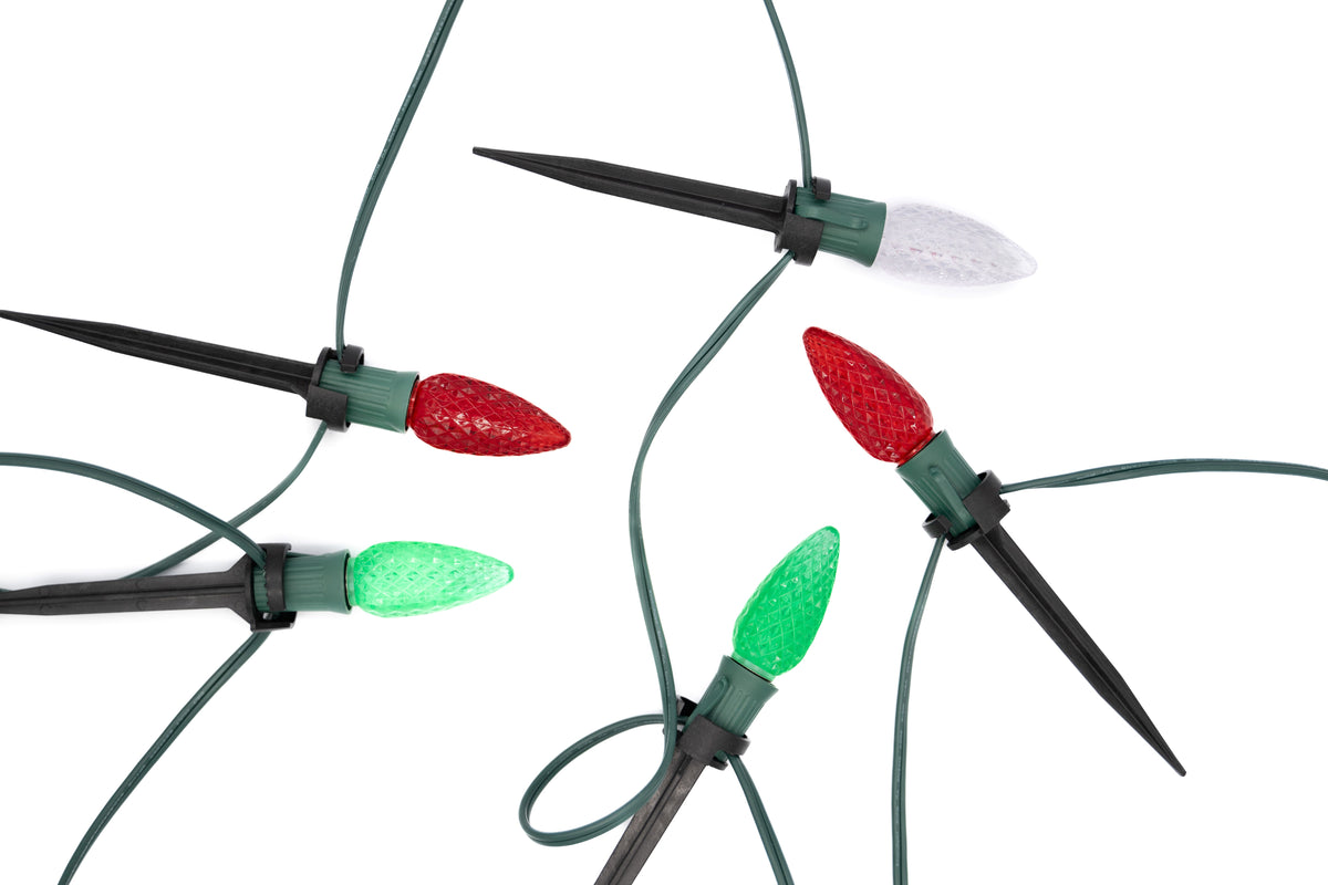Ground Lights Stringer Kit - Red, Green & Cool White - Per 10 Foot Section