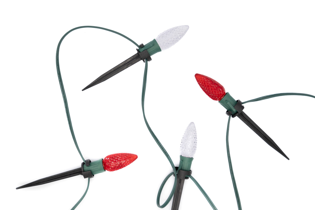 Ground Lights Stringer Kit - Red & Warm White Alternating - Per 10 Foot Section