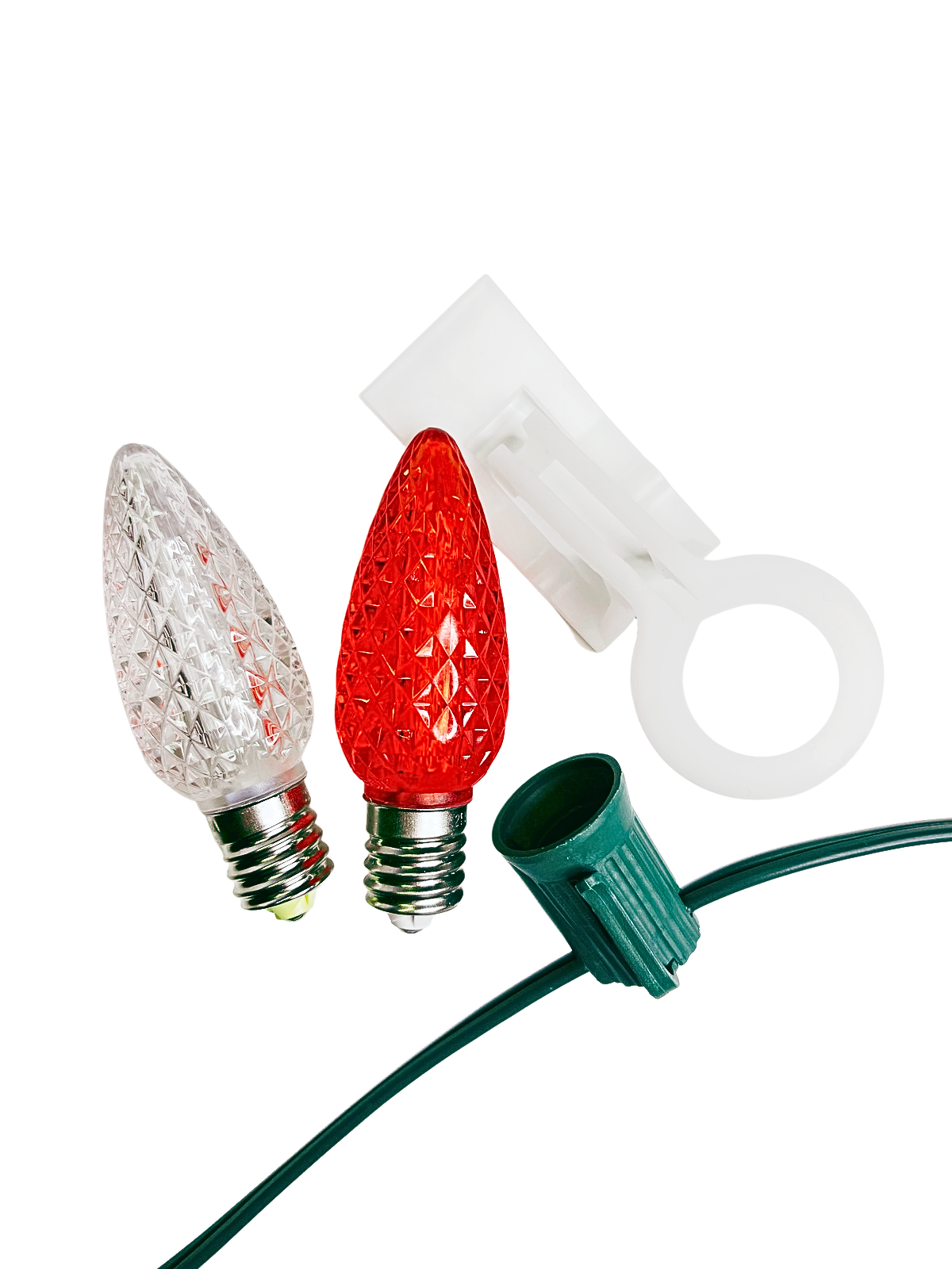 Shingle & Gutter Stringer Kit - Red & Warm White Alternating - Per 10 Foot Section